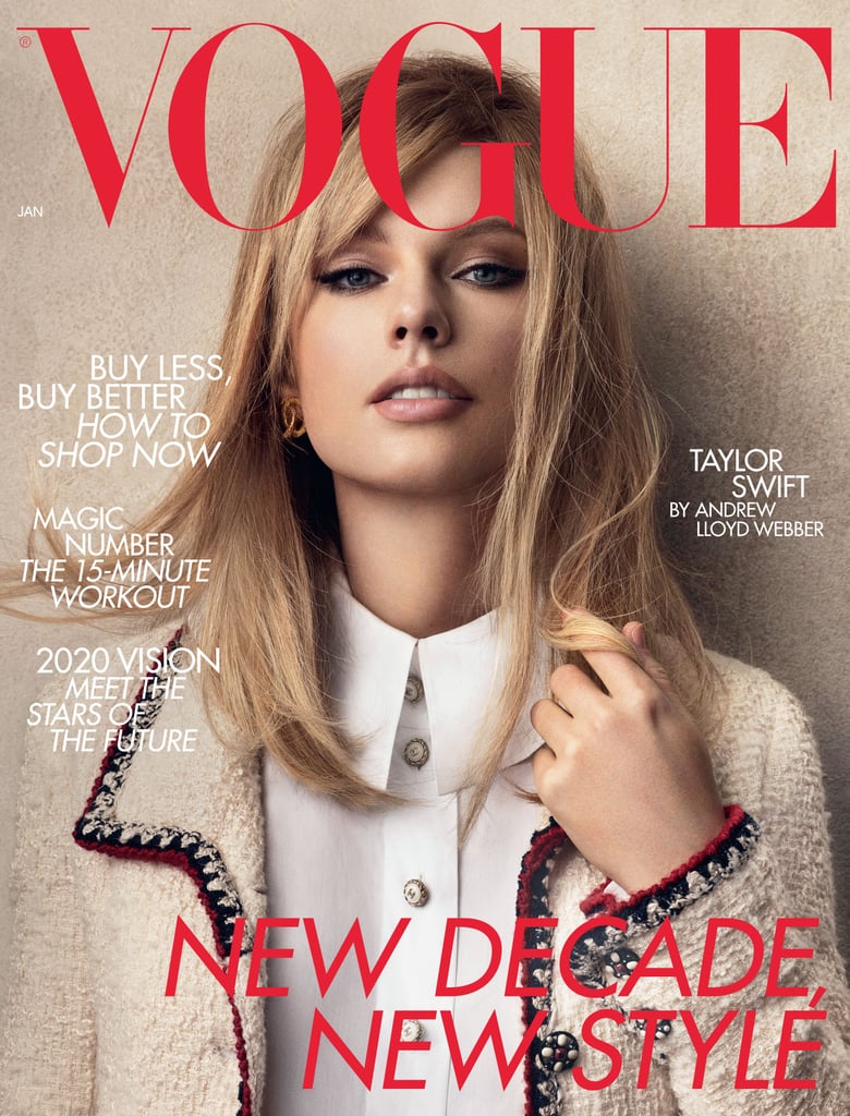 Taylor Swift's Side Bangs on British Vogue Cover January