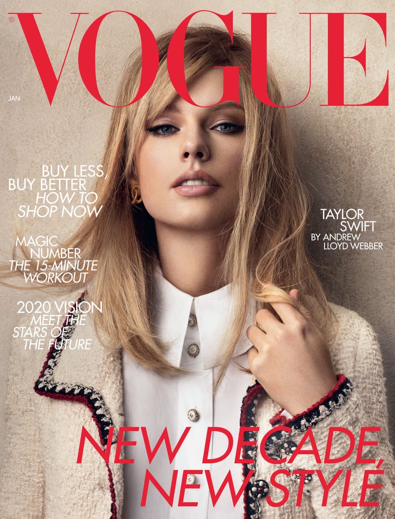 Taylor Swift's Side Fringe on British Vogue Cover January