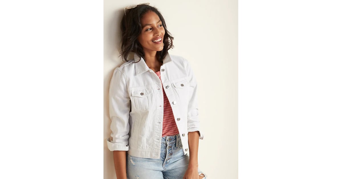 Old navy white jean jacket cheap
