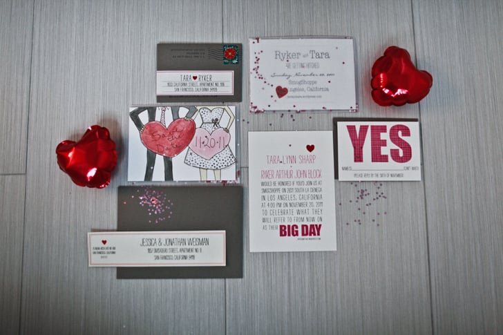 Save The Date Details Valentines Day Wedding Inspiration Popsugar Love And Sex Photo 12 3354