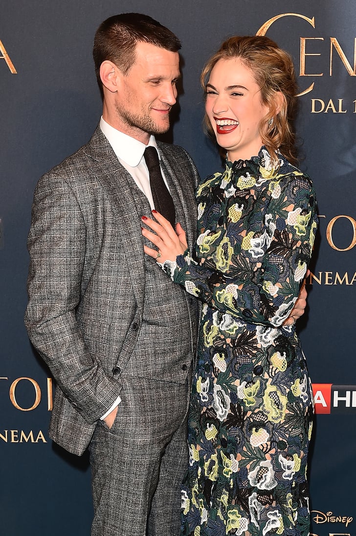 Matt Smith and Lily James at a Cinderella screening in Milan Photos of Matt Smith and Lily