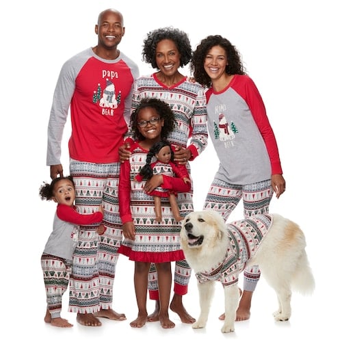 Polar Bear Fairisle Family Pajamas by Cuddl Duds