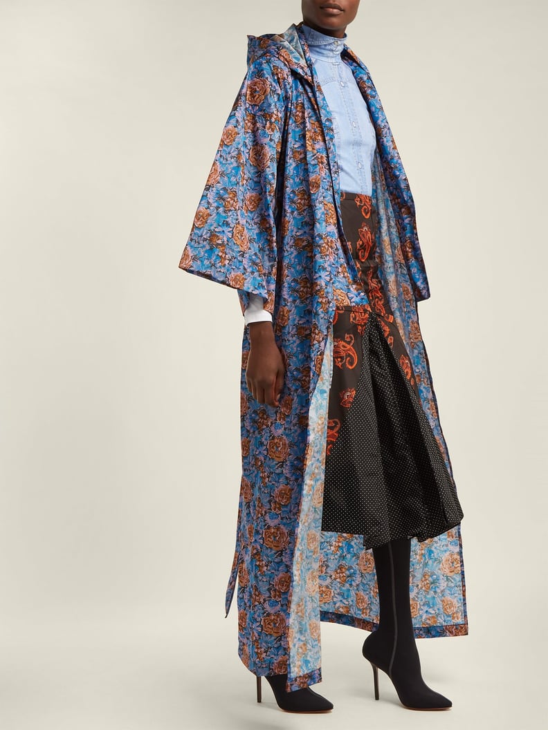 Vetements Floral-Print Hooded Raincoat