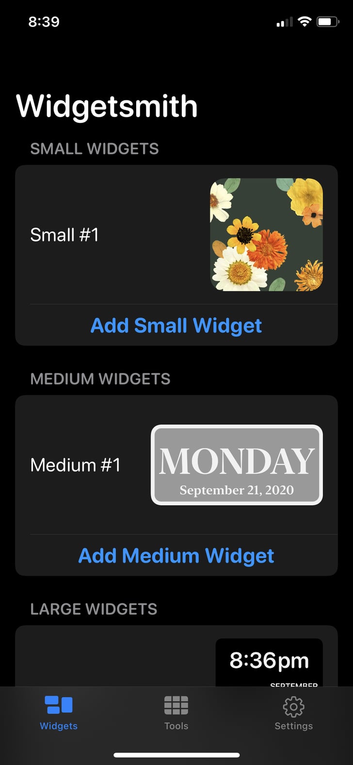 How to create your own widgets with Widgetsmith app.