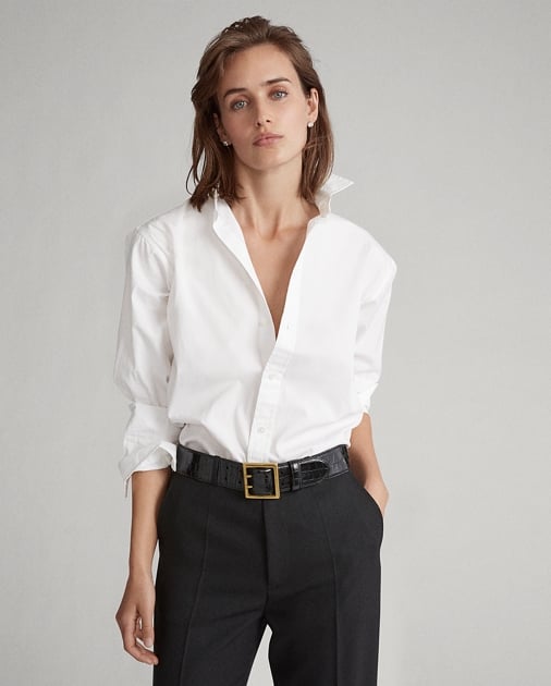 Ralph Lauren x Friends Pleated-Bib Broadcloth Shirt