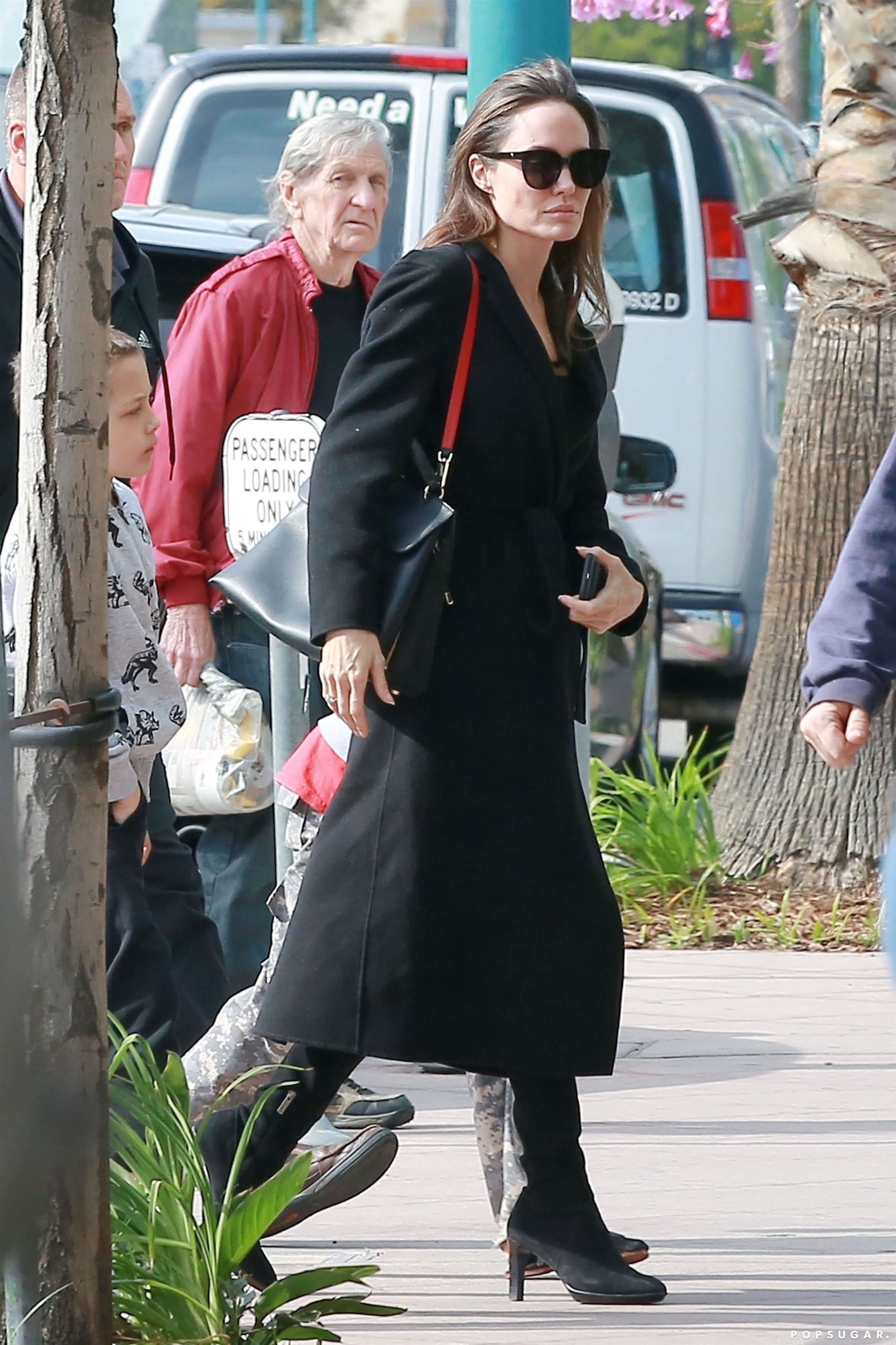 Angelina Jolie Red Bag Strap