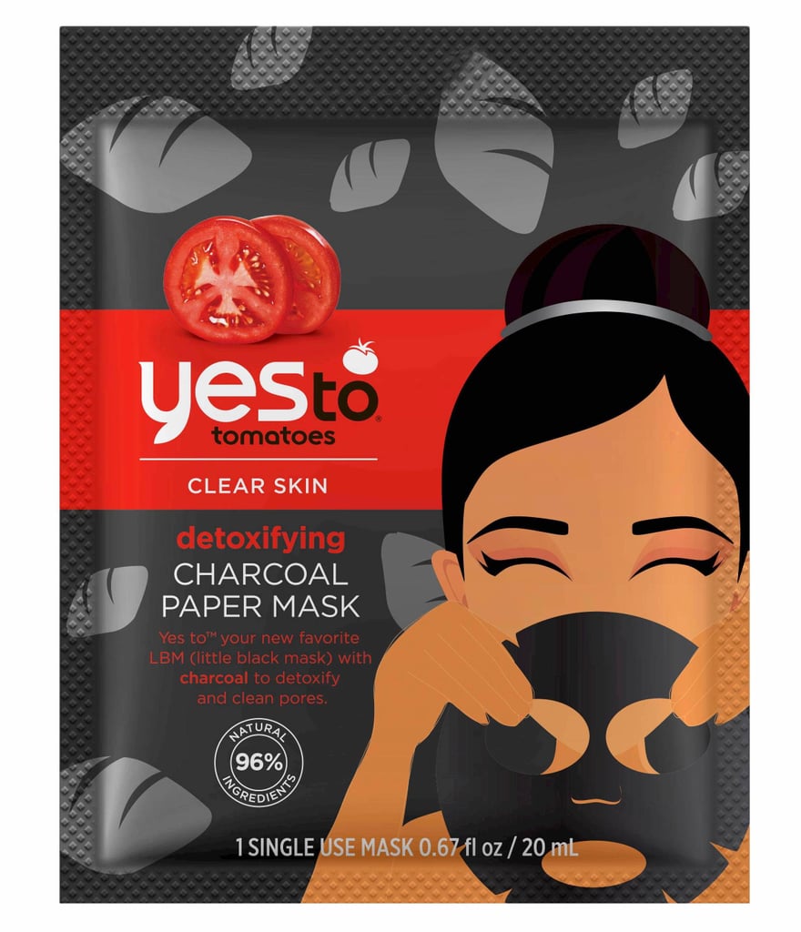 Yes to Tomatoes Detoxifying Charcoal Paper Mask Best Sheet Masks From