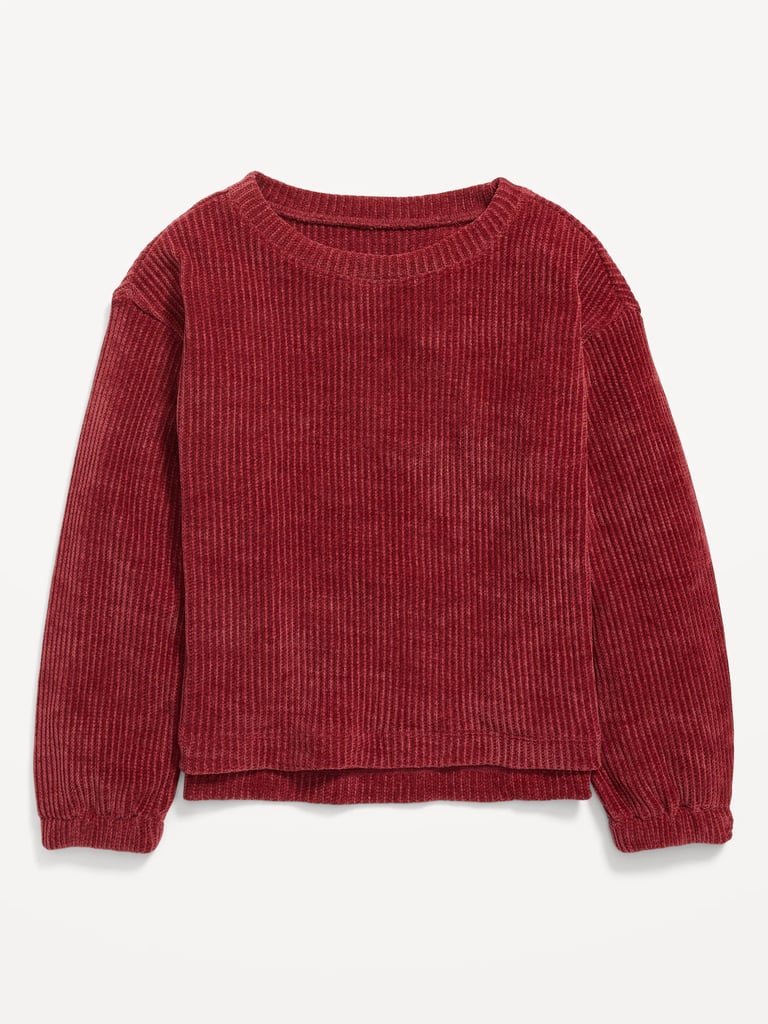 Kids' Apparel and Activewear: Old Navy Cozy Rib-Knit Chenille Sweater