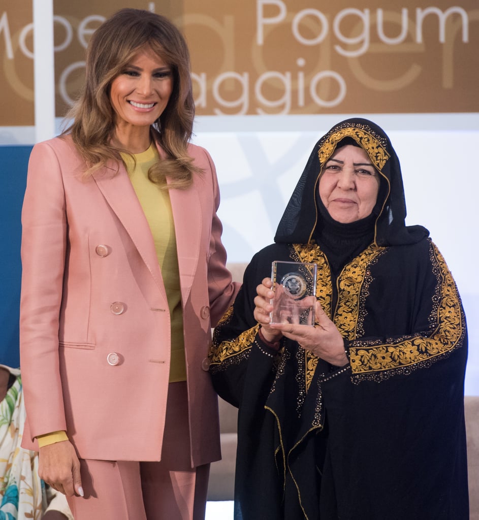 Melania Trump Wearing Light Pink Suit