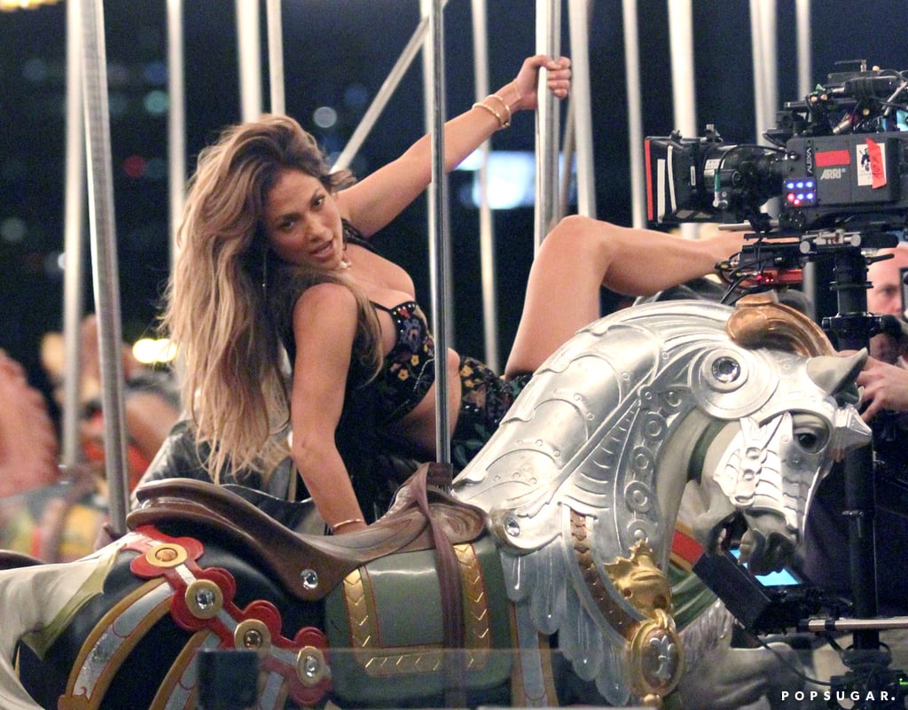 Jennifer Lopez Films Video With Alvaro Soler