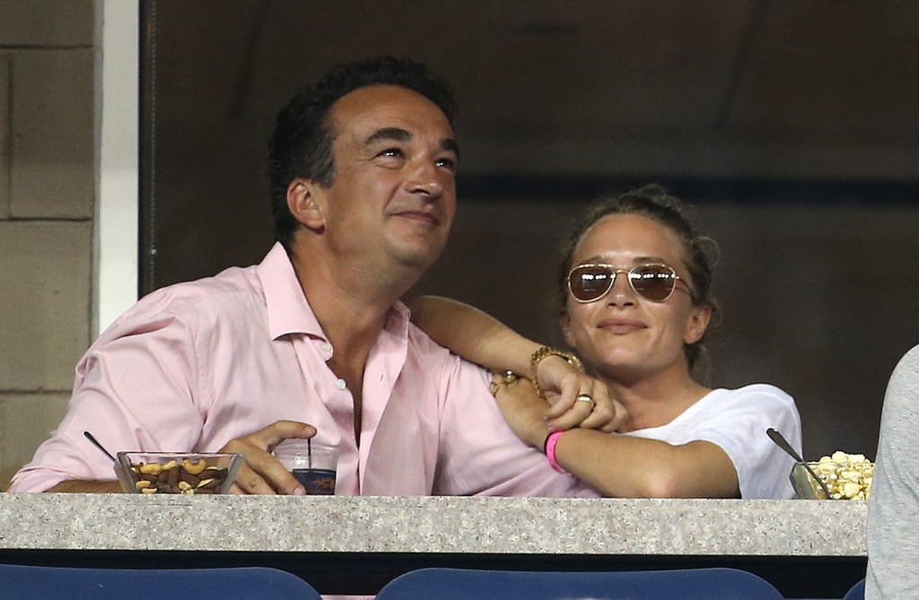 Mary-Kate and Olivier Sarkozy attended the US Open in 2014, and Mary-Kate rocked a pair with a casual white tee.