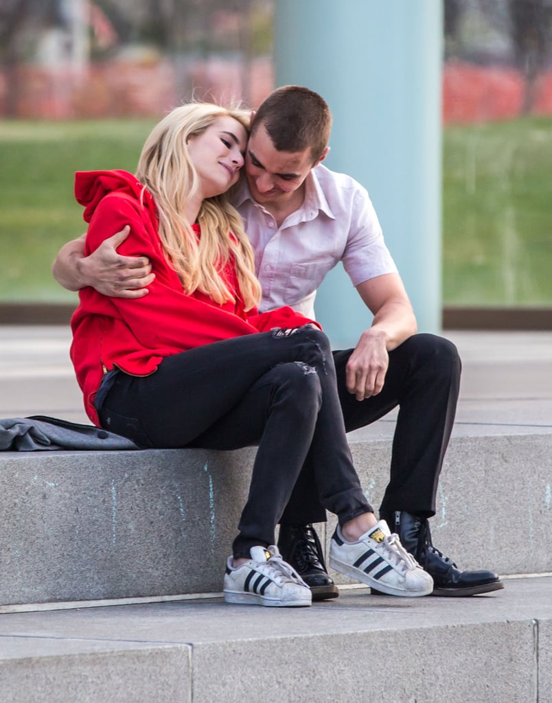 Emma Roberts and Dave Franco Kiss on the Set of Nerve