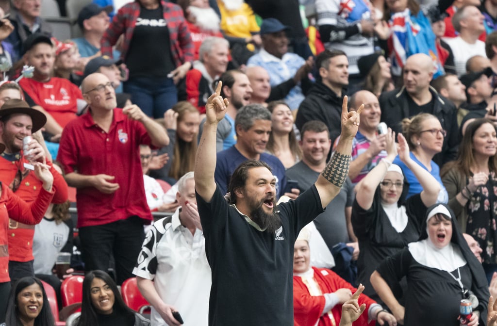 Jason Momoa at Rugby Match in Canada March 2019