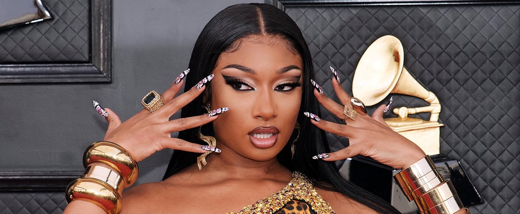 Megan Thee Stallion's Tiger Mouth Nails at the Grammys 2022