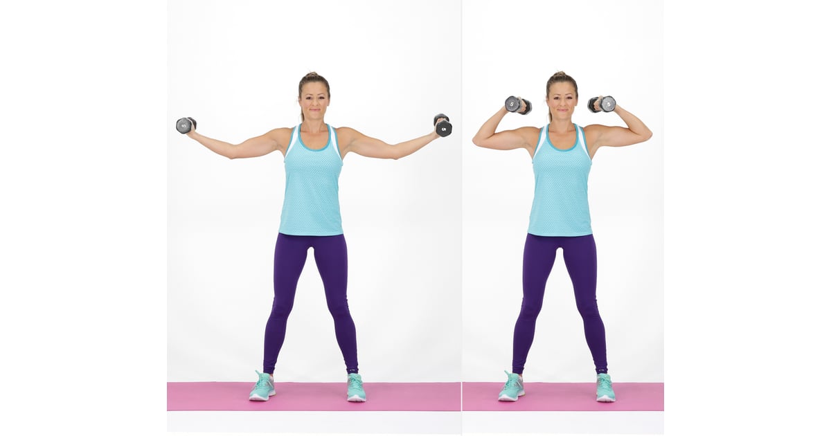 Arms and Abs Workout Wide Biceps Curl If You Want Your Arms and Abs to Be Sore Tomorrow Do This Workout POPSUGAR Fitness Photo 2