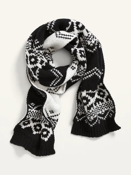 Old Navy Printed Sweater-Knit Scarf