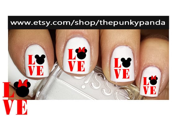 Valentine's Day Disney Nail Decals | POPSUGAR Beauty