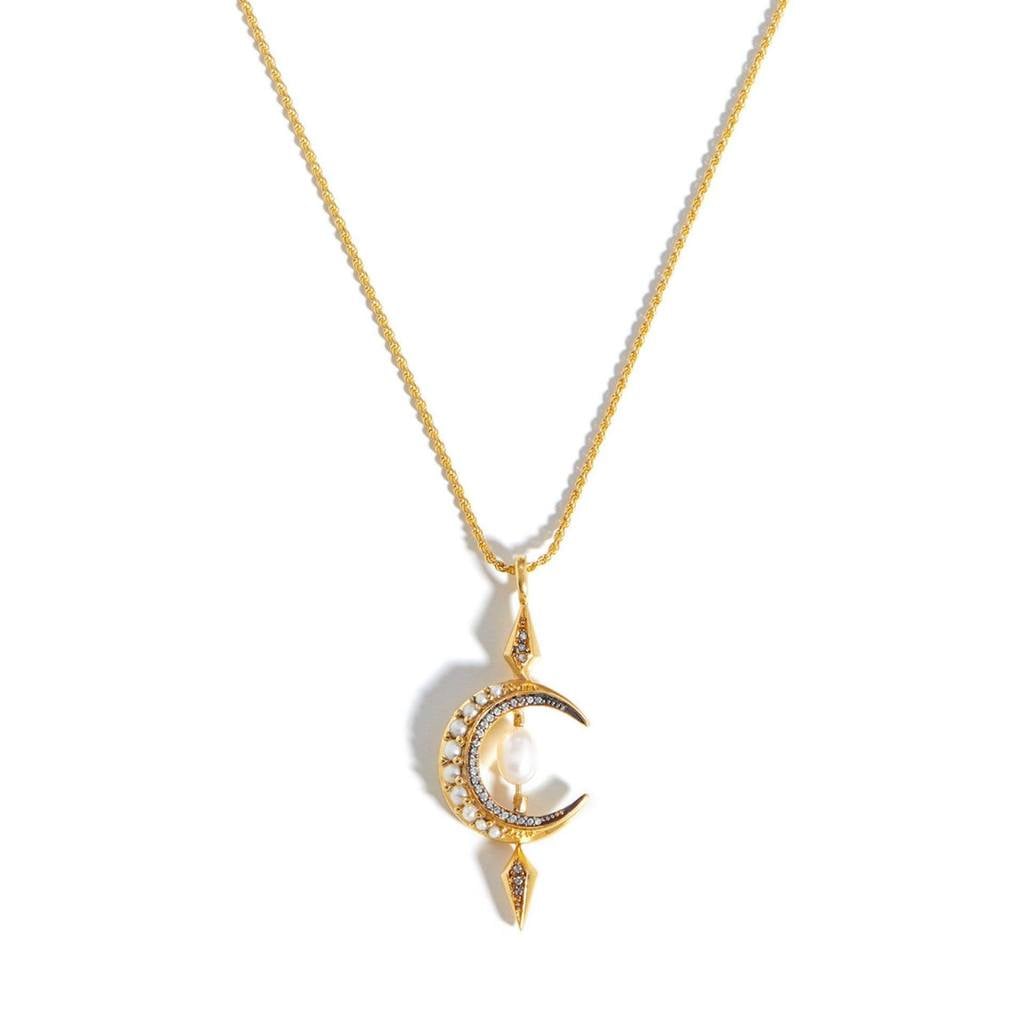 Harris Reed Crescent Moon Necklace