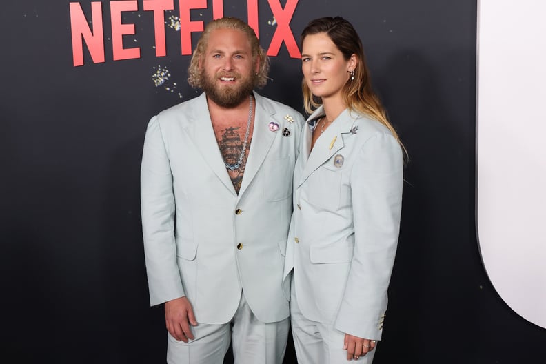 NEW YORK, NEW YORK - DECEMBER 05: Jonah Hill and Sarah Brady attend the world premierof Netflix's 