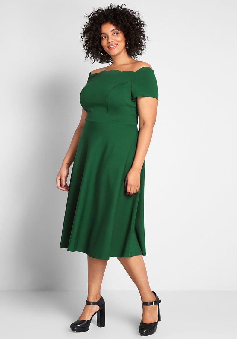 ModCloth Timeless Favorite Off-the-Shoulder Dress