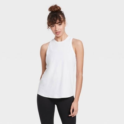 A High Neck Tank Top: All in Motion Essential Racerback Tank Top