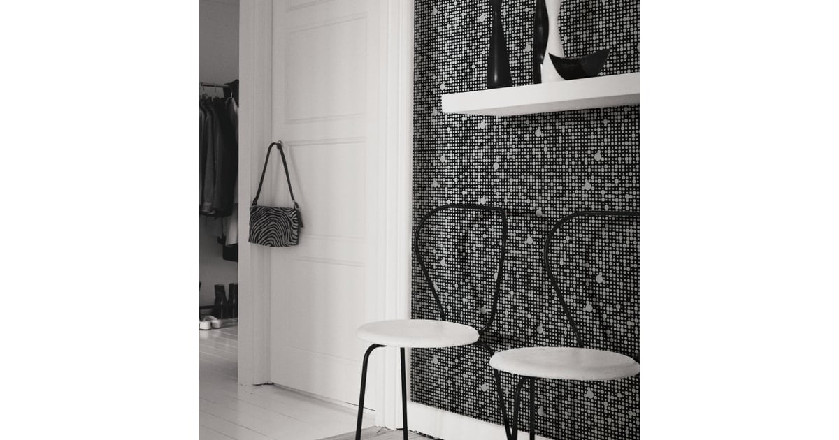RoomMates Black Polka Dot Peel and Stick Wallpaper Temporary Wallpaper from Amazon POPSUGAR