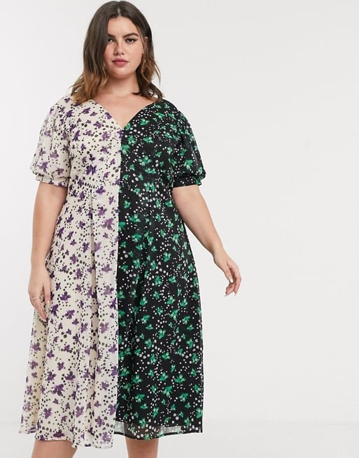 Lost Ink Plus Midi Tea Dress