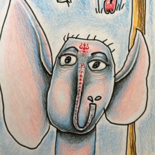 Dad Turns His Children's Sketches Into Colorful Artworks