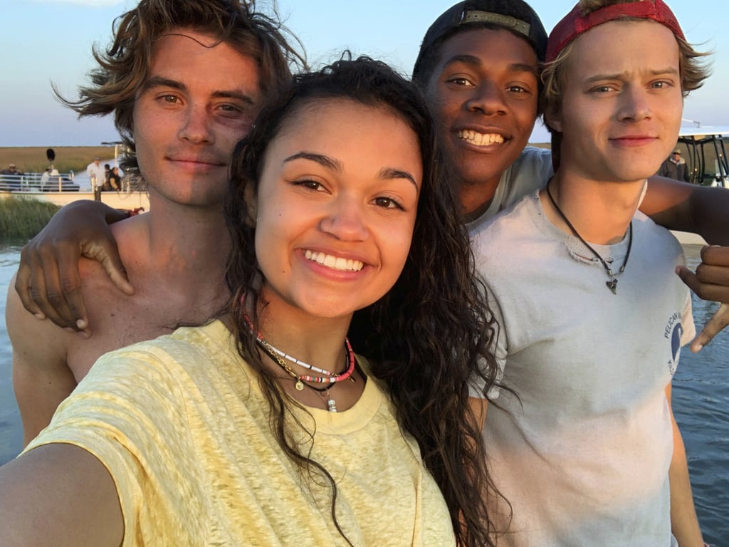 Kiara's Yellow T-Shirt on Outer Banks