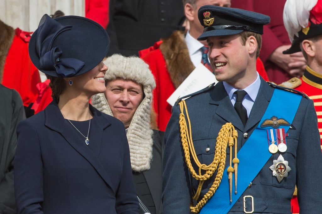 They traded smiles during a commemorative service in London in March.