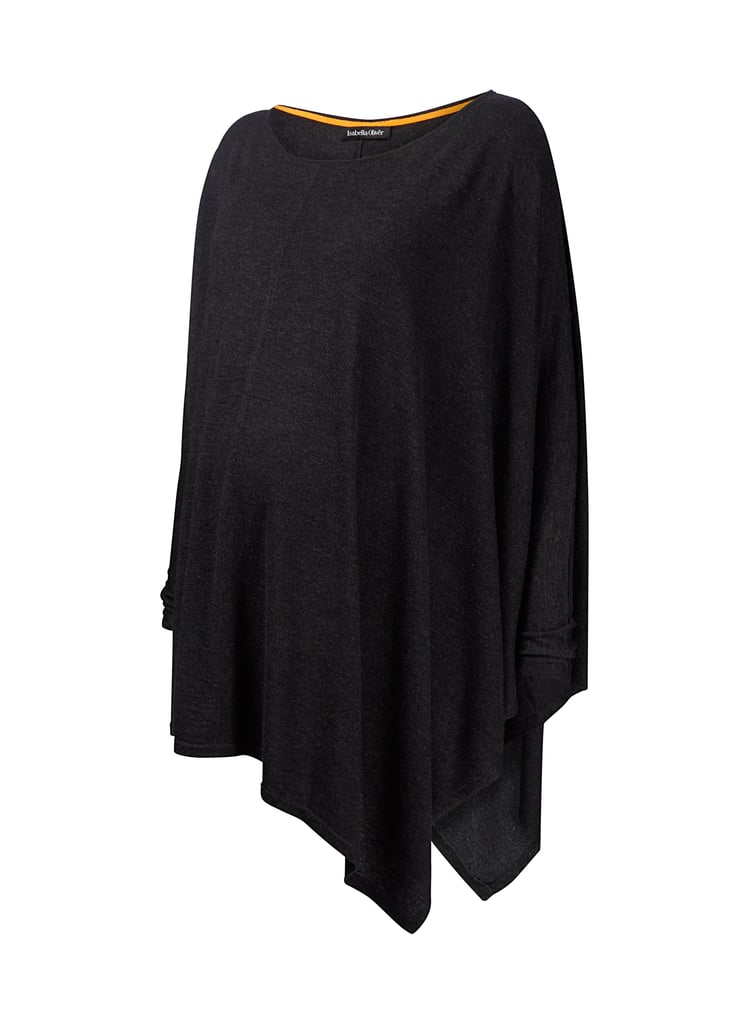 Maternity Poncho Rosette (Brown Melange)