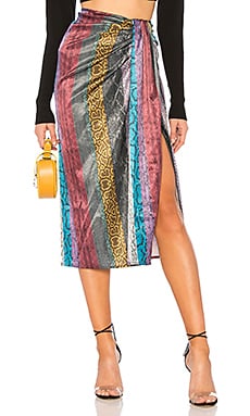 L'Academie The Maryam Skirt in Multi Snake