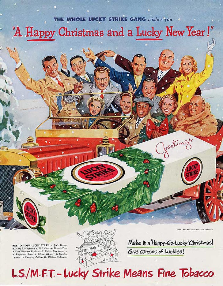 Cigarettes For The Whole Gang 20 Bad Vintage Christmas Ads