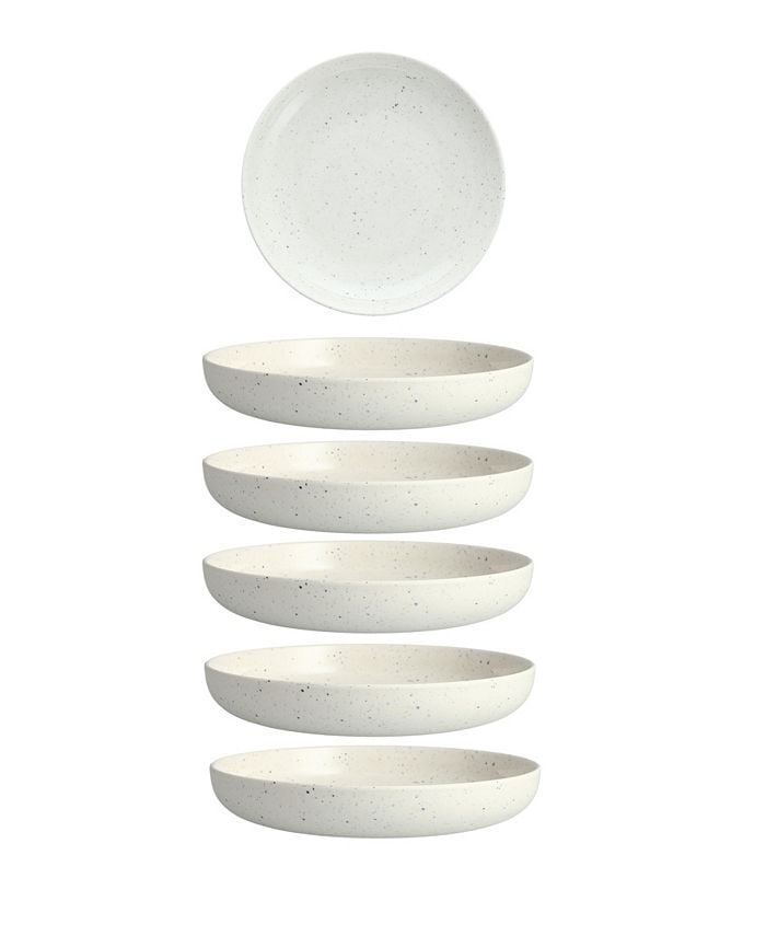 Fortessa Melamine Camp White Coupe Round Plates