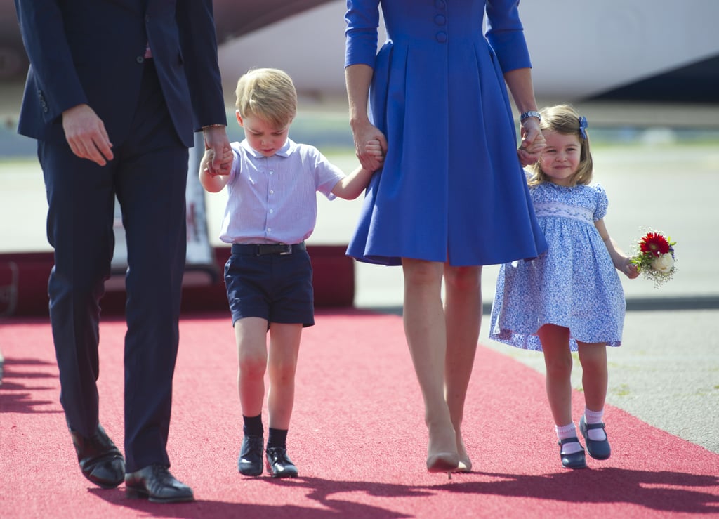 Princess Charlotte Smelling Flowers in Germany 2017