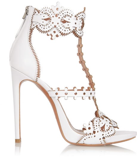 Alaïa Laser-Cut Leather Sandals