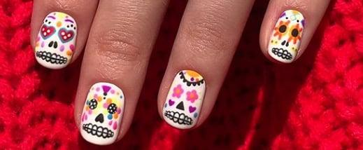 Sugar Skull Nail Art Ideas