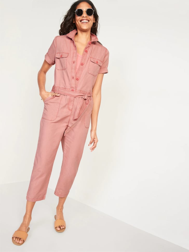 Old Navy GarmentDyed TieBelt Utility Jumpsuit Best Jumpsuits and