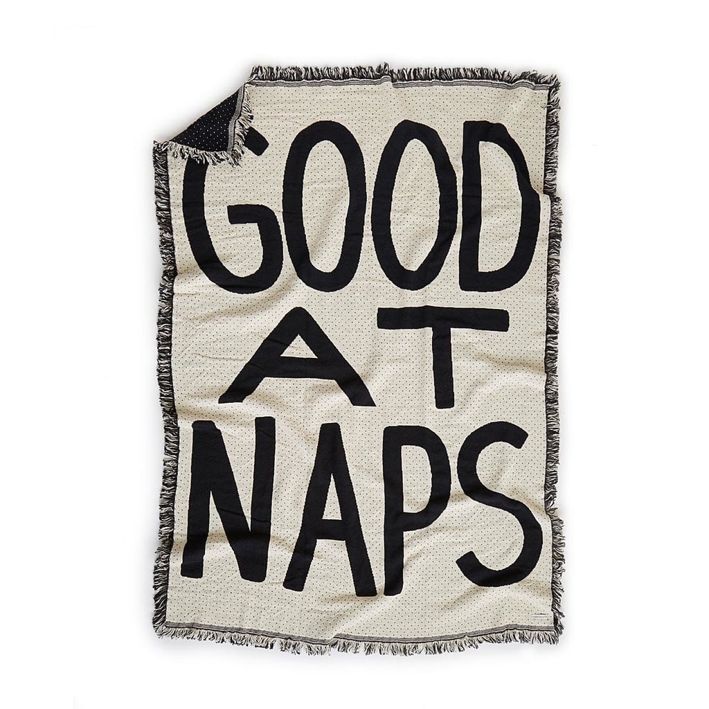 Good at Naps Knit Throw Blanket