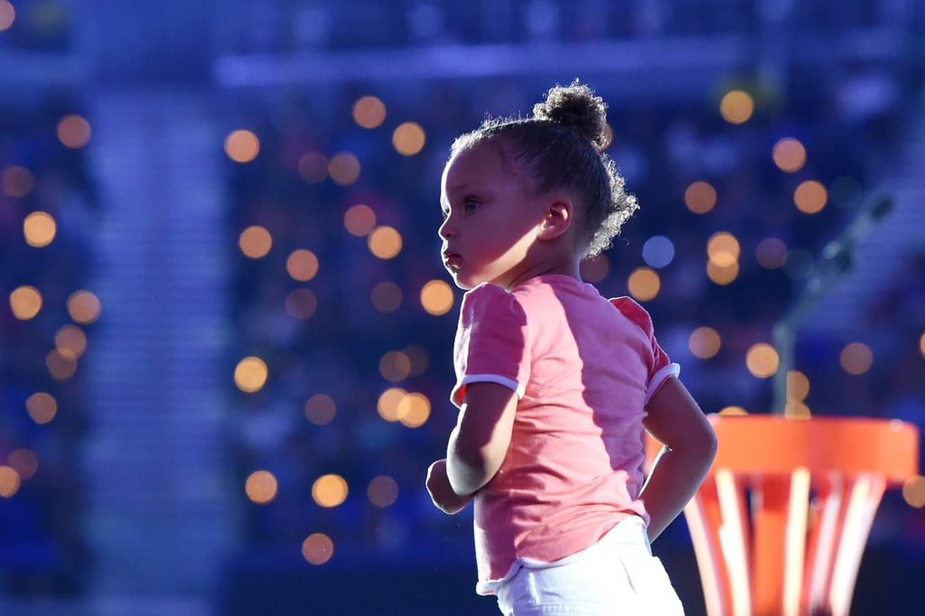 Stephen and Riley Curry at Kids' Choice Sports Awards 2015