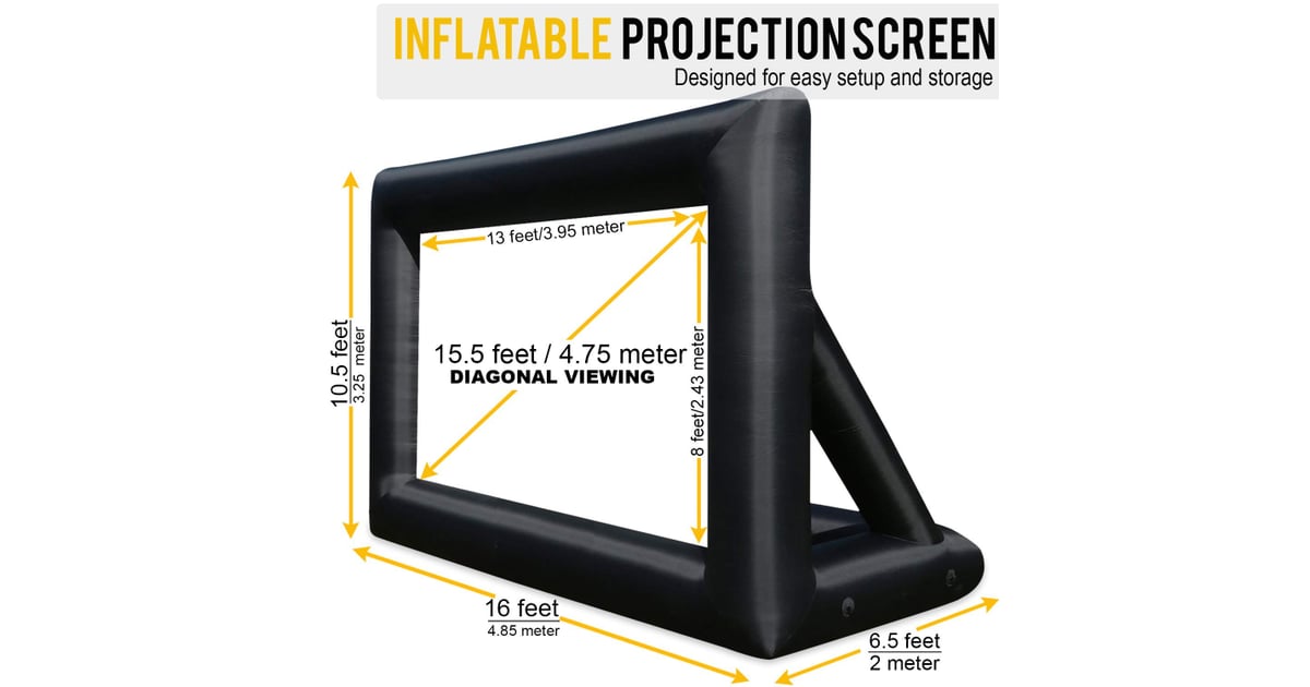 Jumbo 20 Feet Inflatable Outdoor and Indoor Theater Projector Screen