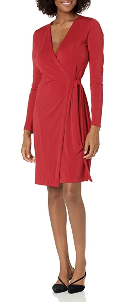 For a Sleek Office Dress: Lark & Ro Compact Matte Jersey Wrap Dress