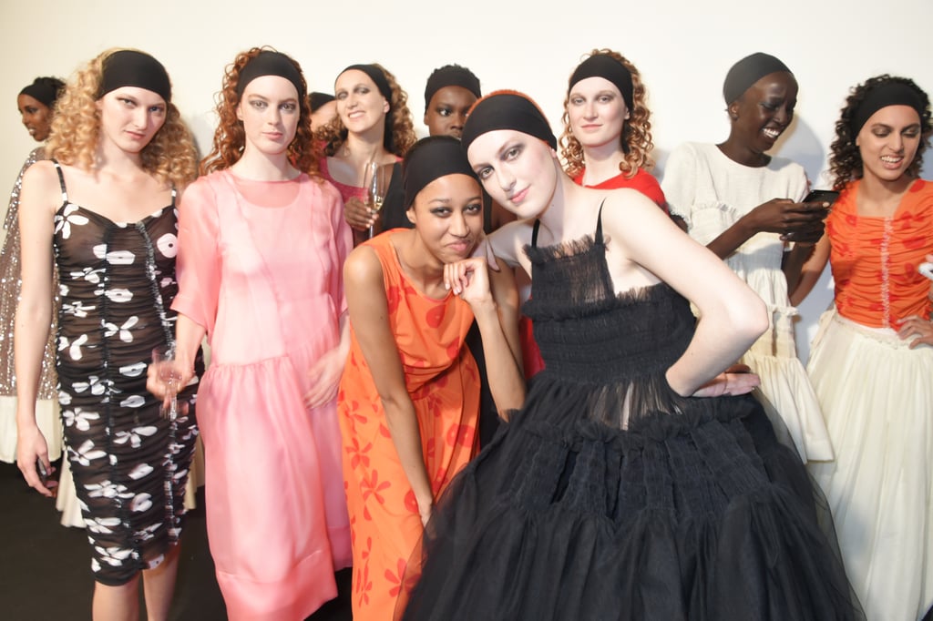 Backstage at Molly Goddard