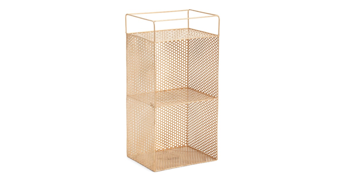 Double Tier Metal Cutout Shelf Storage Best Organisation Products