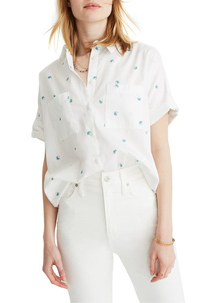 Madewell Courier Palm Print Shirt