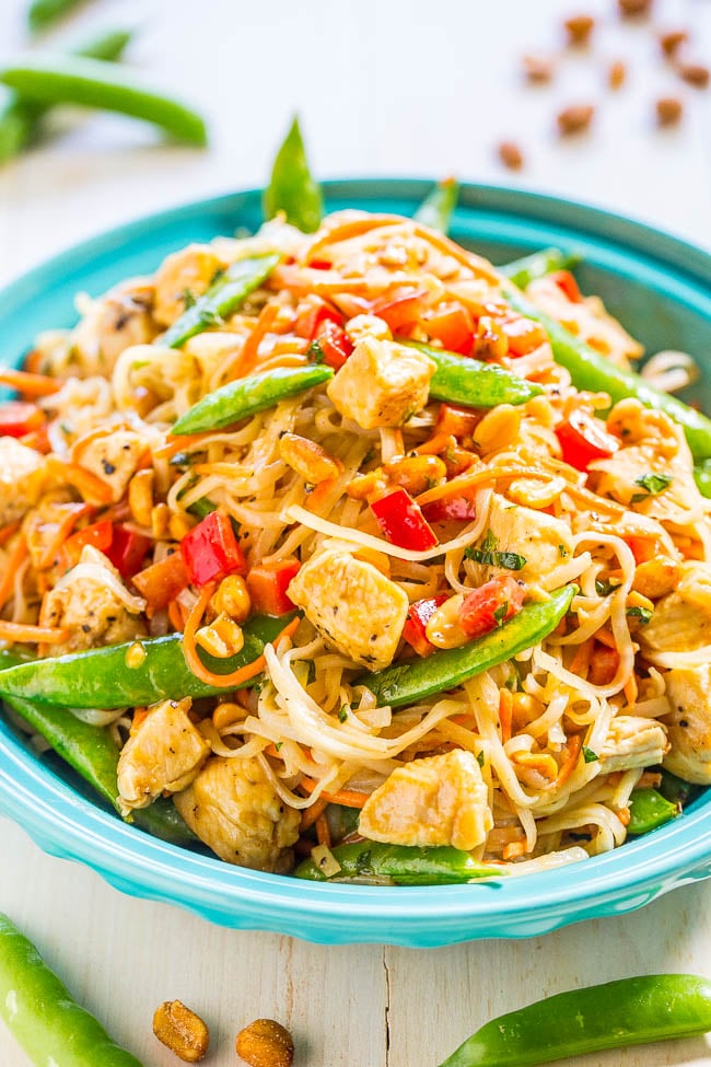 Peanut Chicken With Peanut Noodles