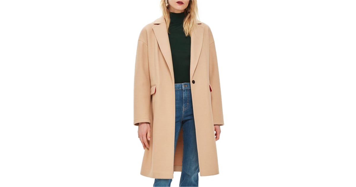 Topshop lily knit back shop midi coat