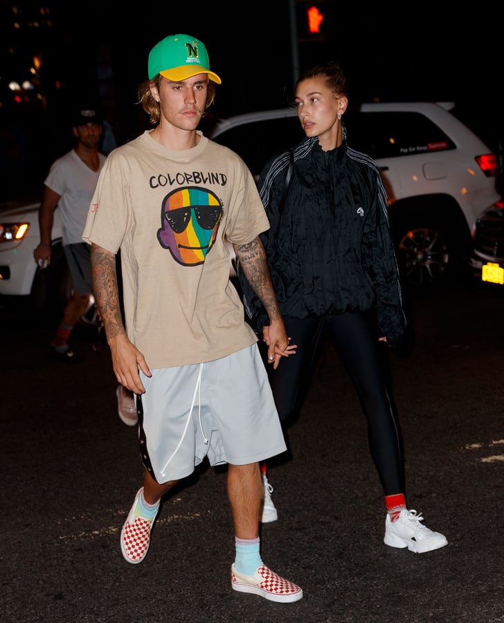 Justin Bieber Hailey Baldwin Matching Shoes and Socks 2018 POPSUGAR