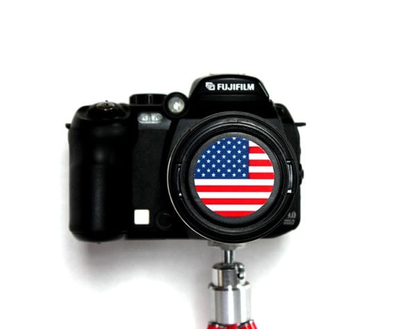 US flag cap