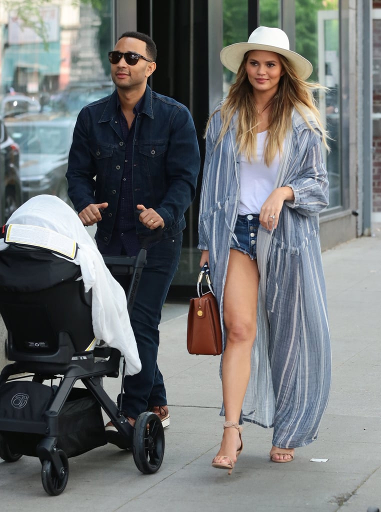 Chrissy Teigen and John Legend Out With Baby Luna May 2016